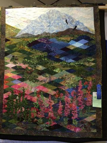 Joann Herring received First Place for her quilt, Denali