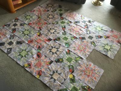 Charlene Ditton's quilt is a quilt by Brenda of Heavenly Stitches called “Crown of Light.”