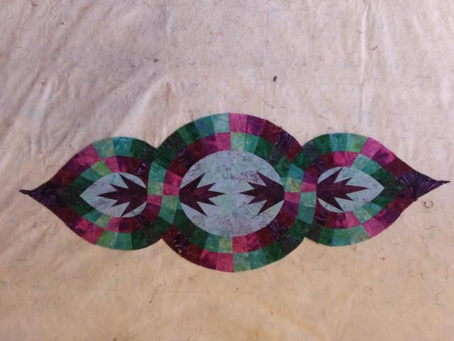 Linda Wagner's quilt is “Moondance.” Its by Chili Pepper Quilt patterns.